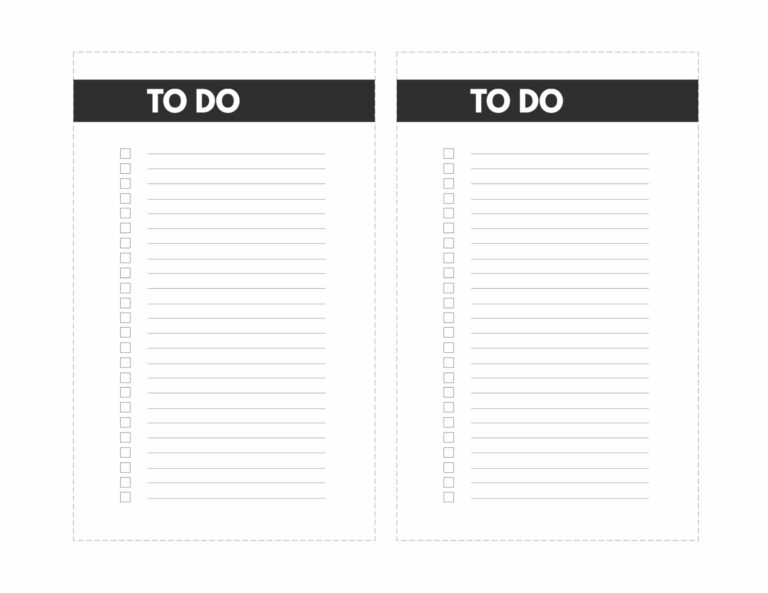 To Do List Printable - Paper Trail Design