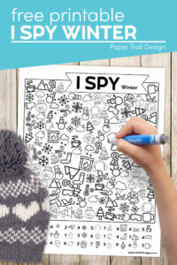 Free Printable I Spy Winter Activity - Paper Trail Design