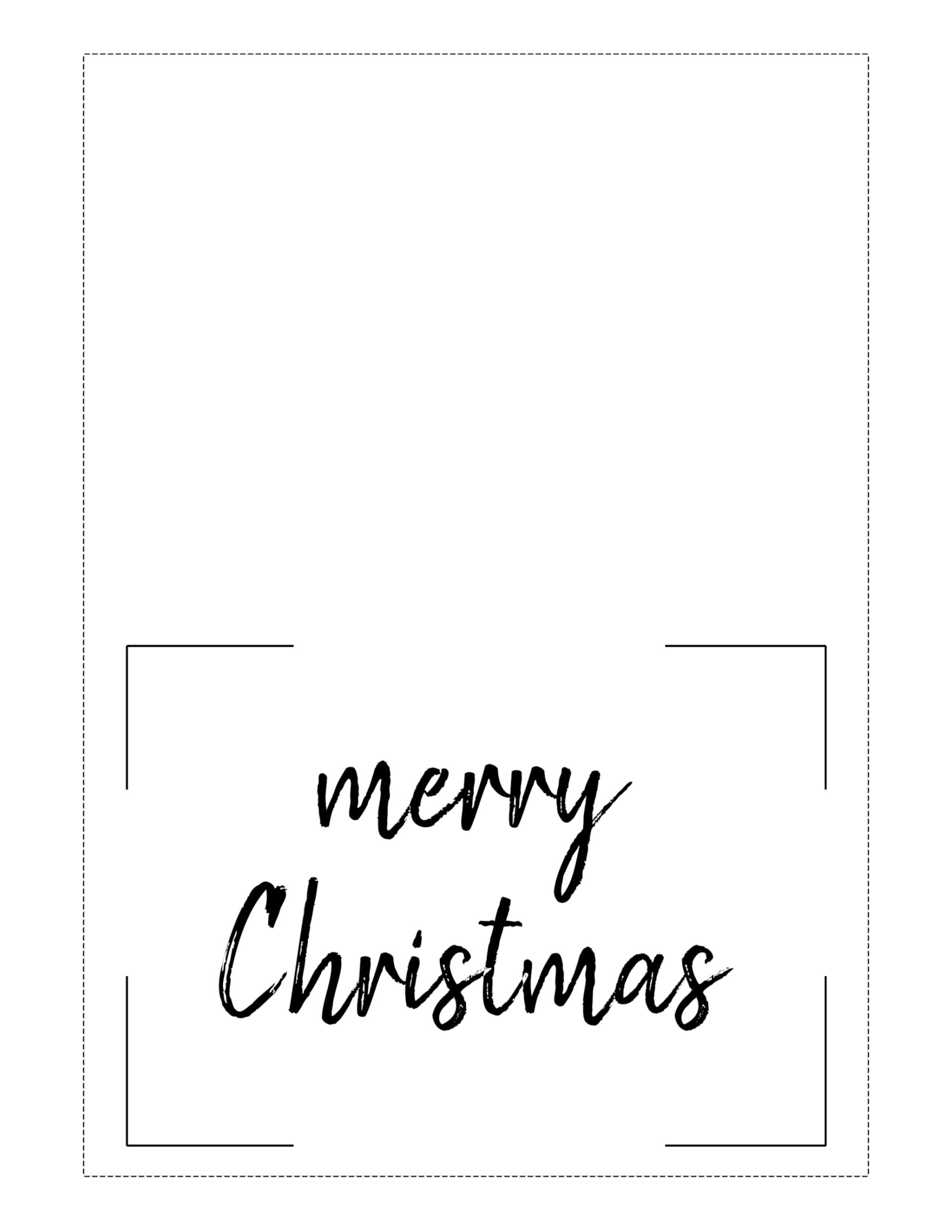 Free Printable Christmas Cards (Basic) Paper Trail Design