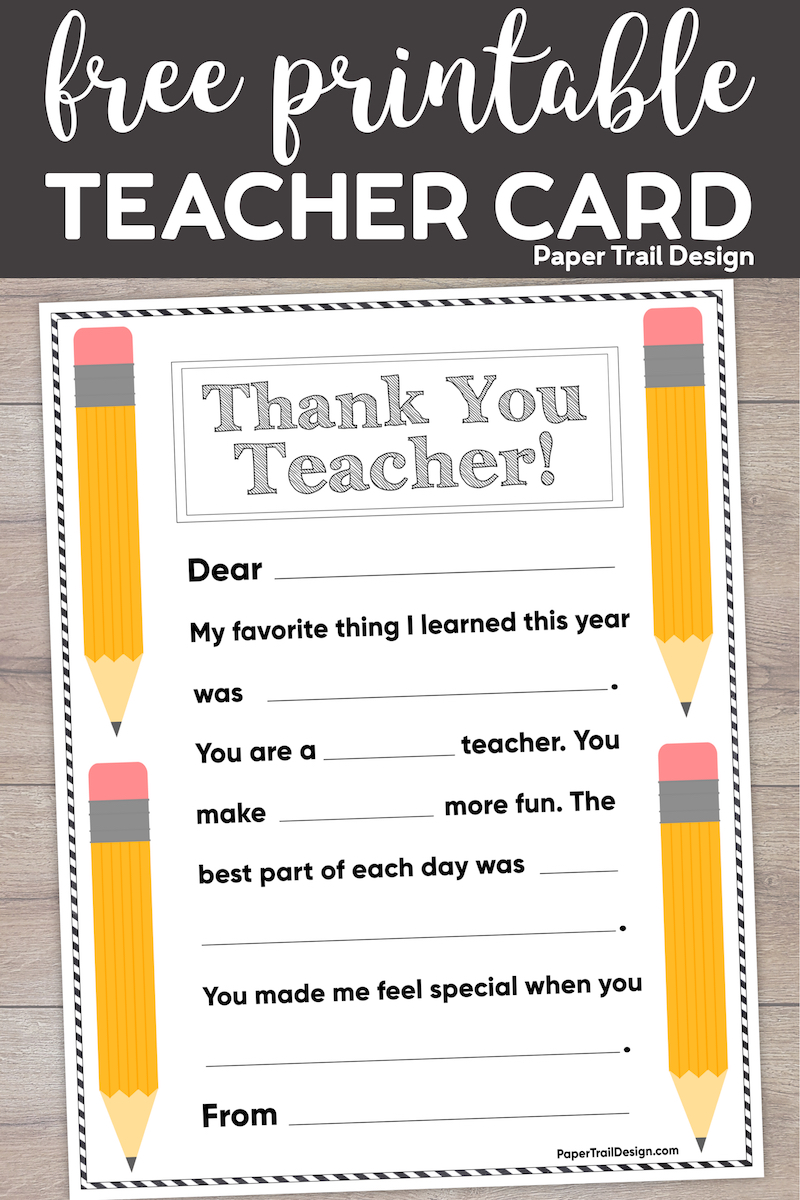 PRINTABLE Back to School Teacher Card Lottery Ticket Holder -    Teacher appreciation cards, Thank you teacher gifts, Teacher thank you cards
