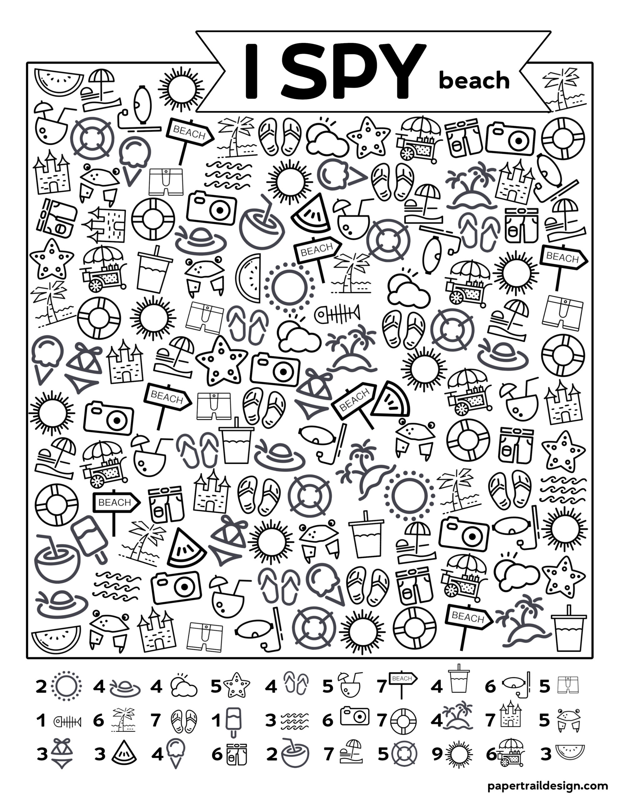 Easy I Spy Printables Printable Word Searches