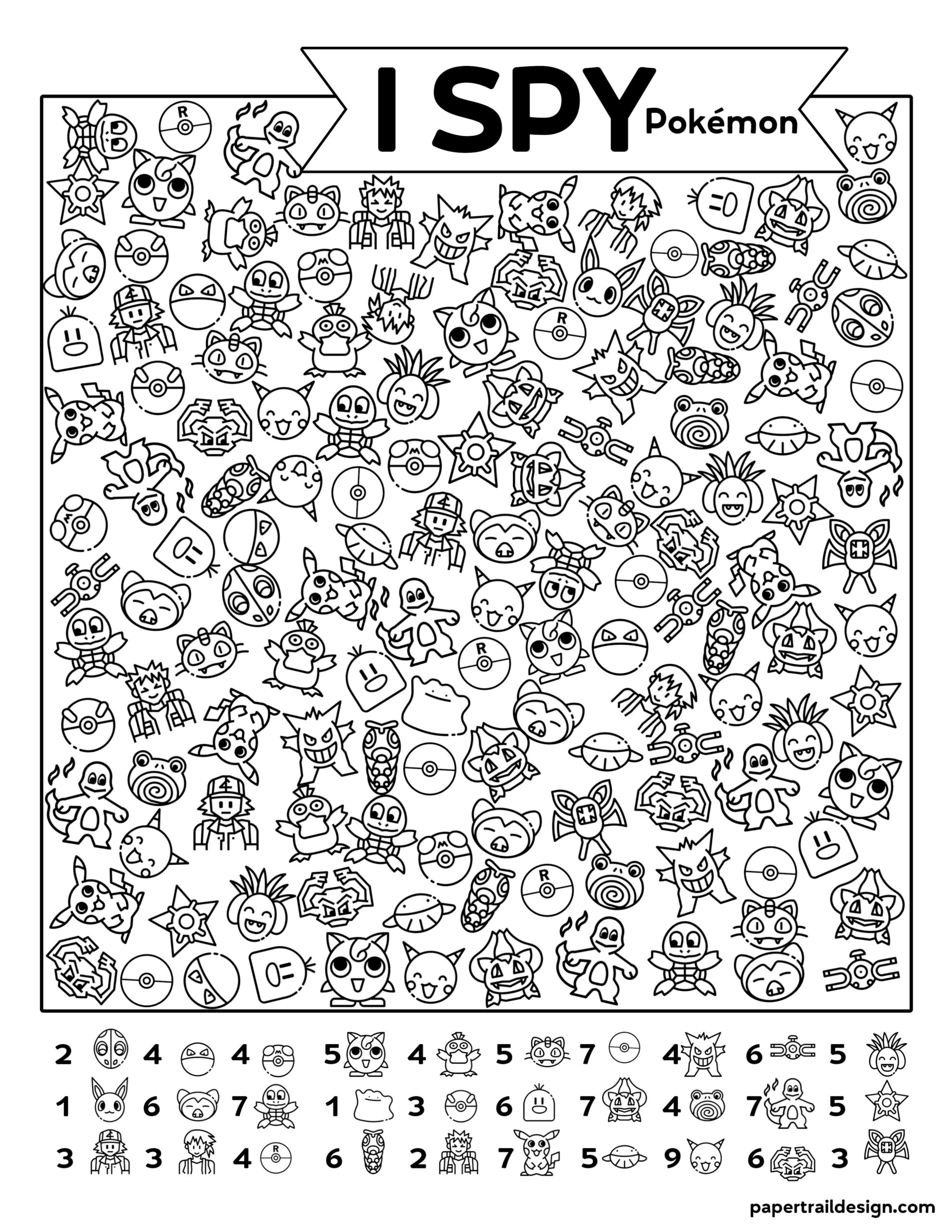 I Spy Pages Printable Printable Word Searches