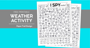 Free Printable I Spy Weather Activity - Paper Trail Design