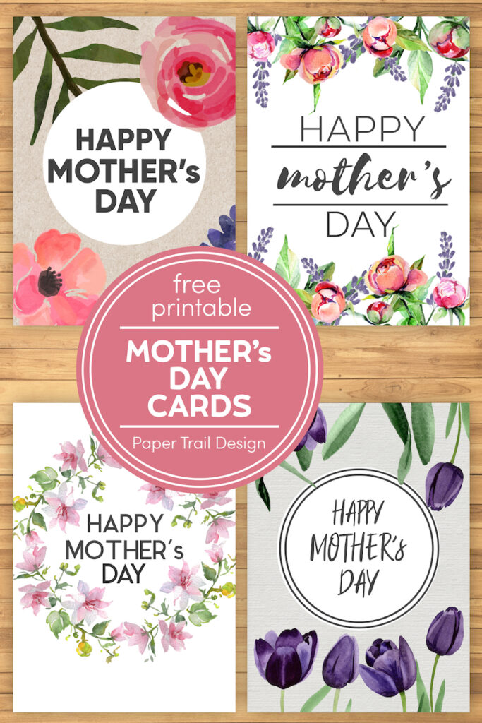 Free Printable Mother's Day Cards - Paper Trail Design