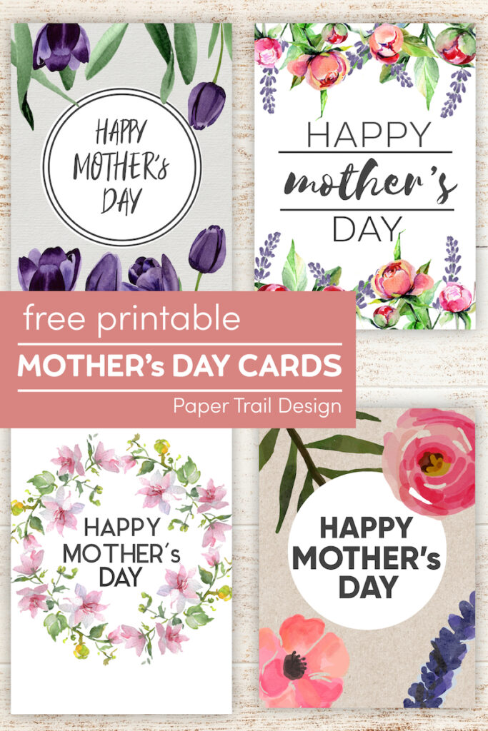 Free Printable Mother's Day Cards - Paper Trail Design