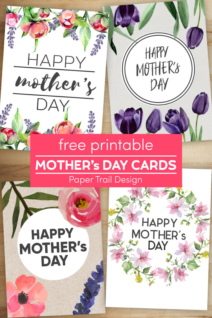 Free Printable Mother's Day Cards - Paper Trail Design