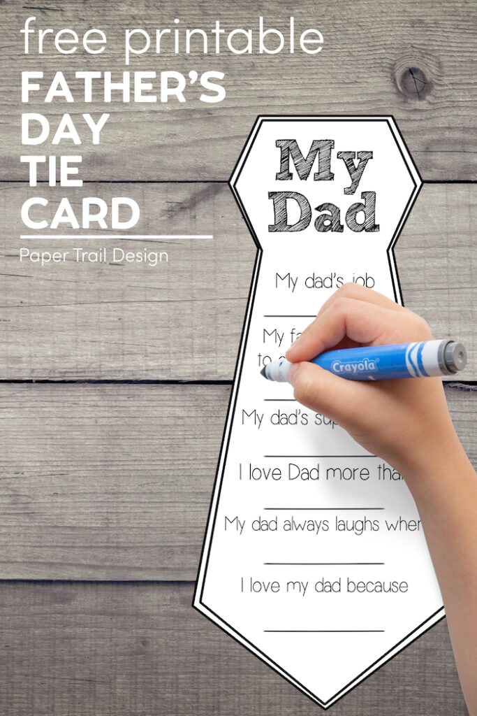 Father's Day Free Printable Cards - Paper Trail Design