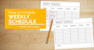 Free Printable Weekly Checklist - Paper Trail Design