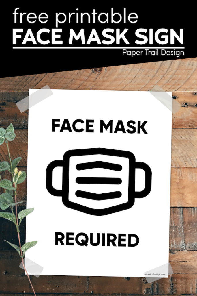 Mask Suggested Sign Printable