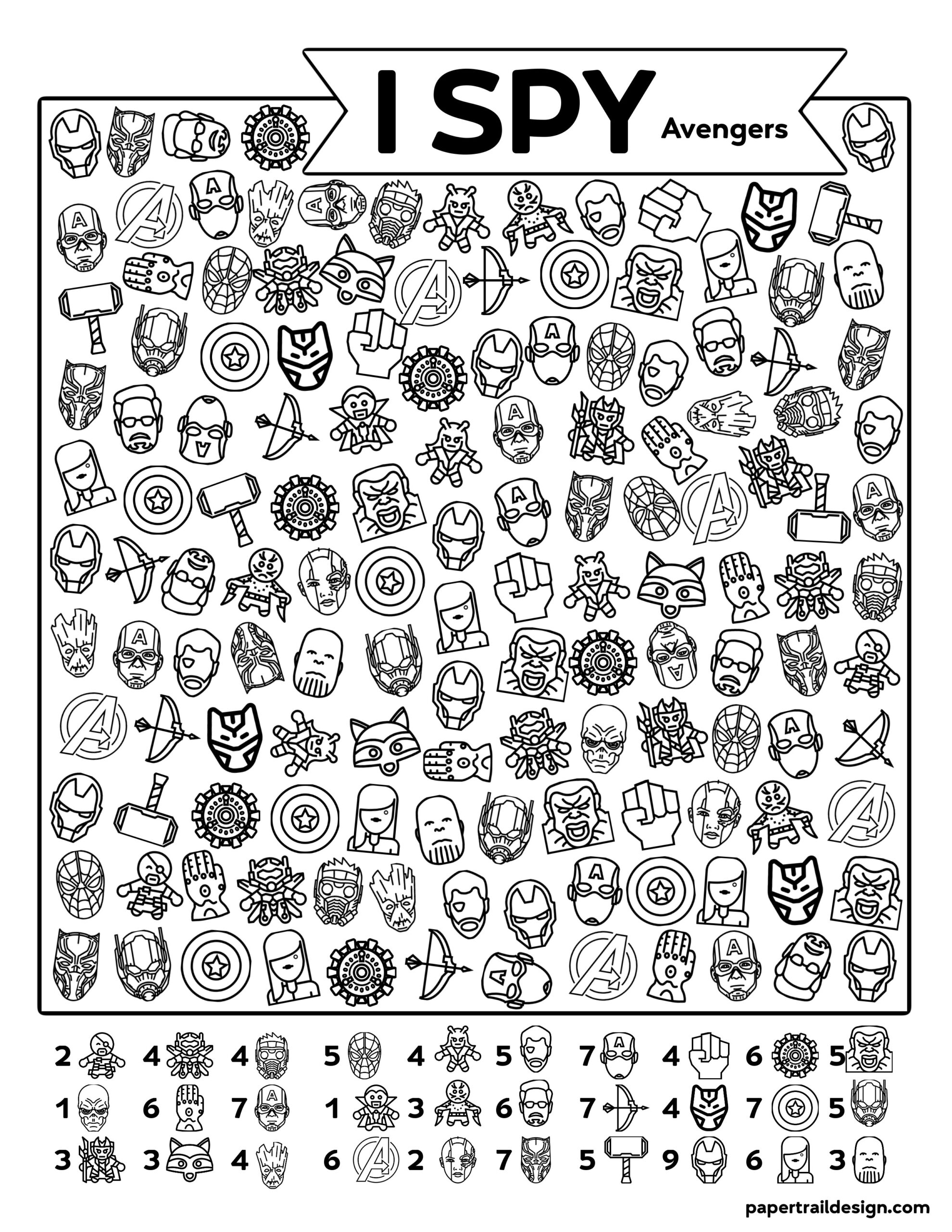 Free Printable I Spy