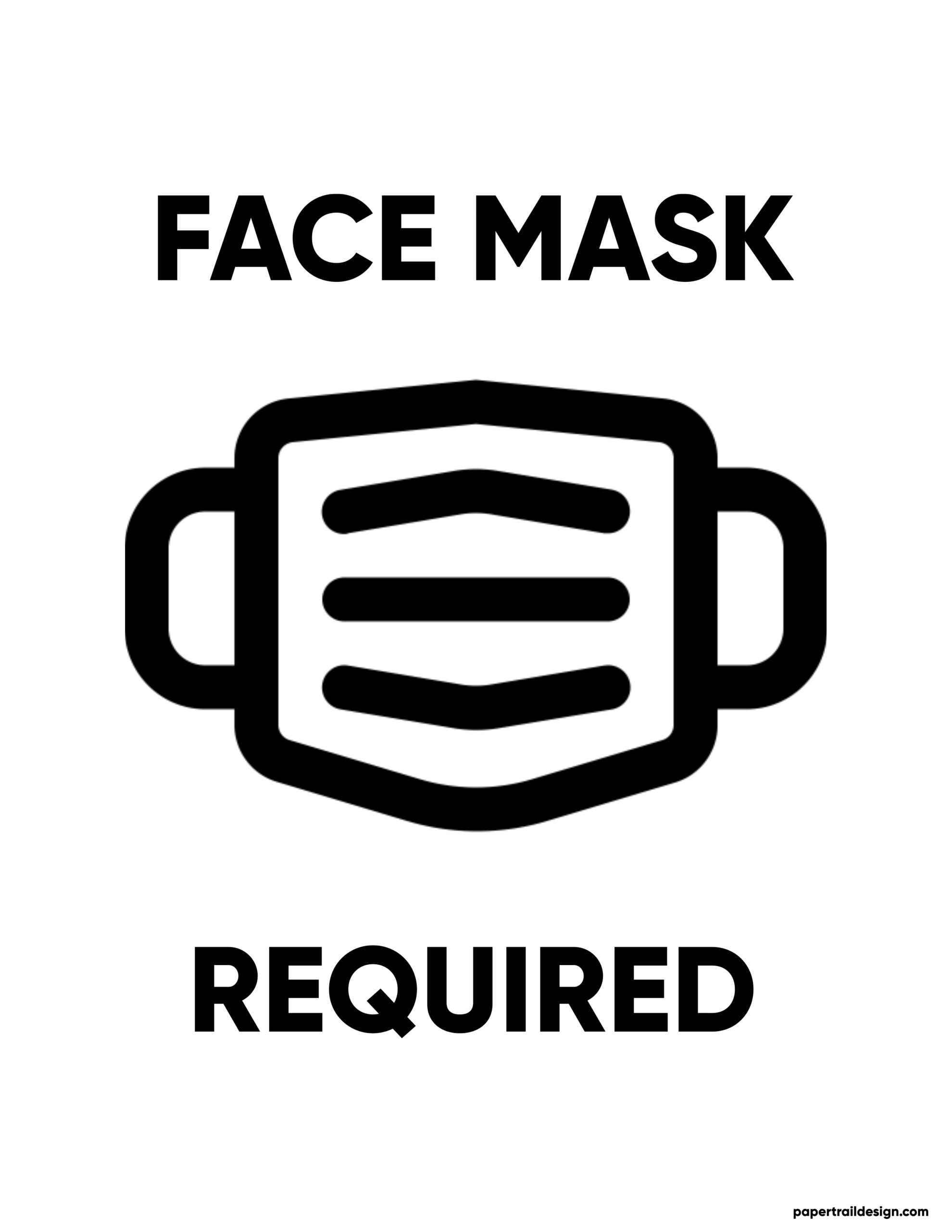 download free printable face mask required signs for
