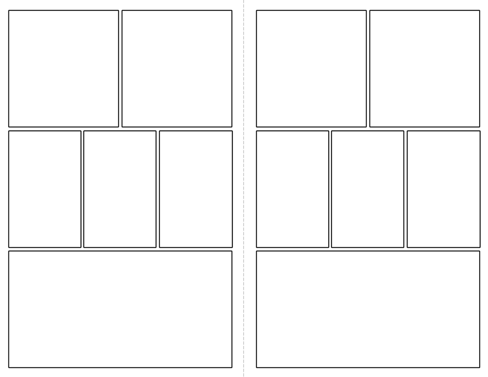 Free Printable Comic Strip Template Pages Paper Trail Design