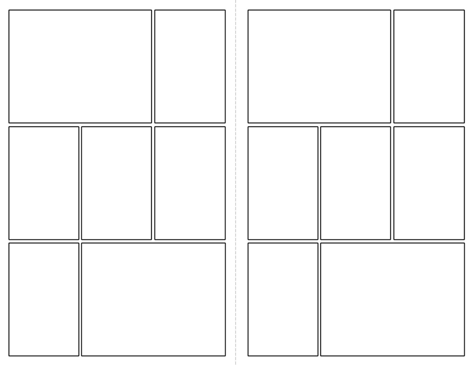 Free Printable Comic Strip Template Pages - Paper Trail Design