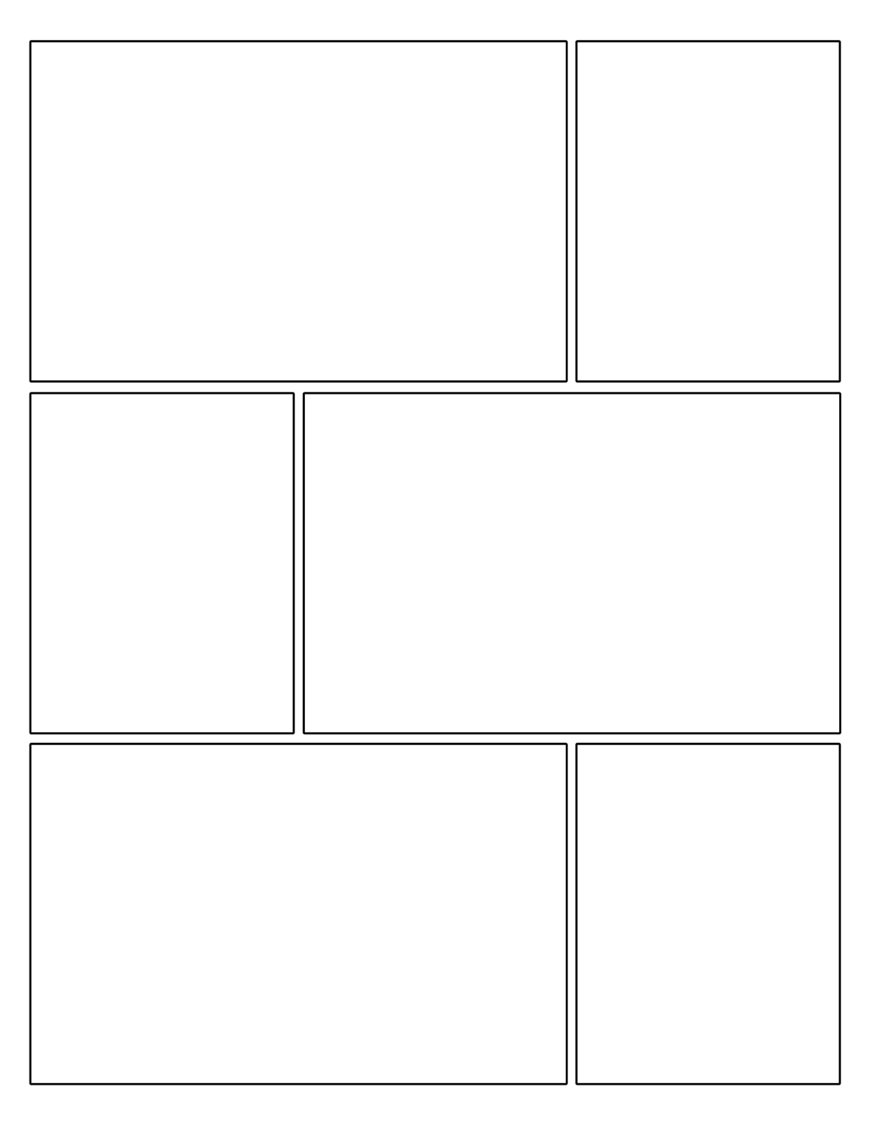 Free Printable Comic Strip Template Pages | Paper Trail Design