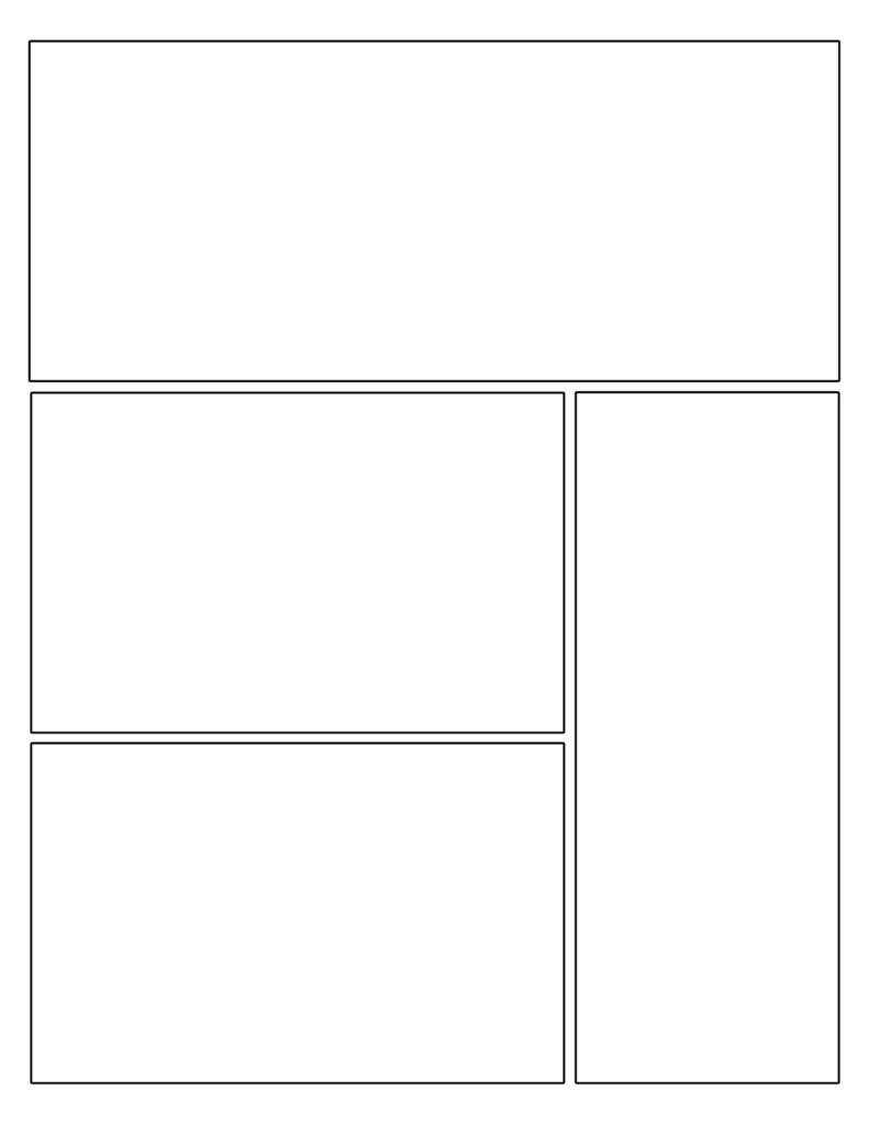 Free Printable Comic Strip Template Pages Paper Trail Design