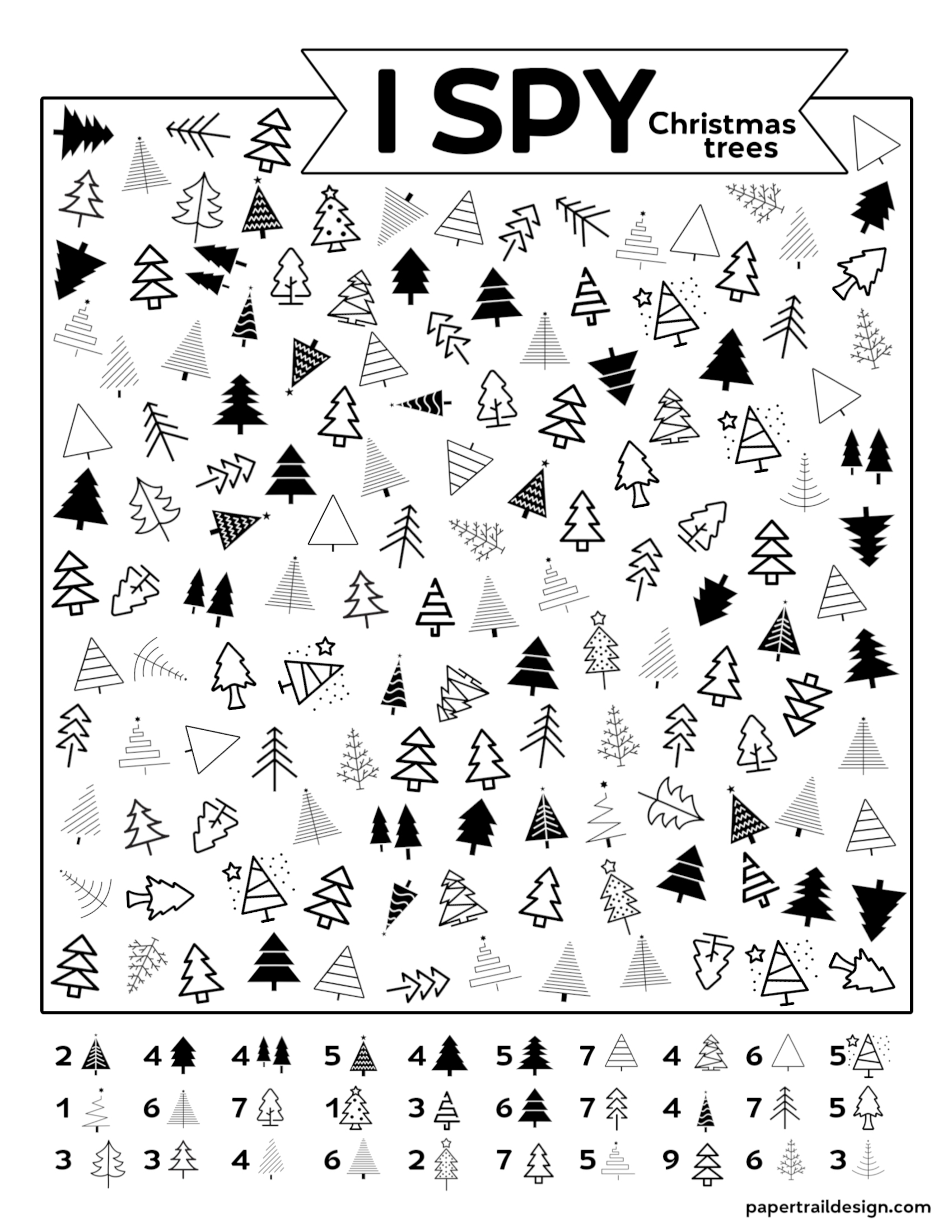 Christmas I Spy Printables