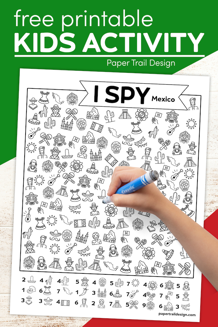 Free Printable I Spy Mexico Activity - Paper Trail Design