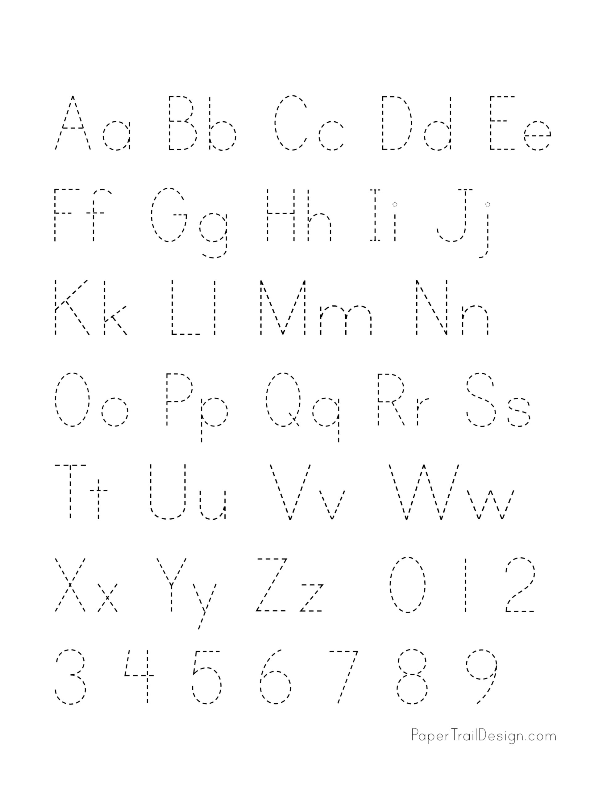 Abcs Dashed Letters Alphabet Writing Practice Worksheet Student Handouts Free Printable 