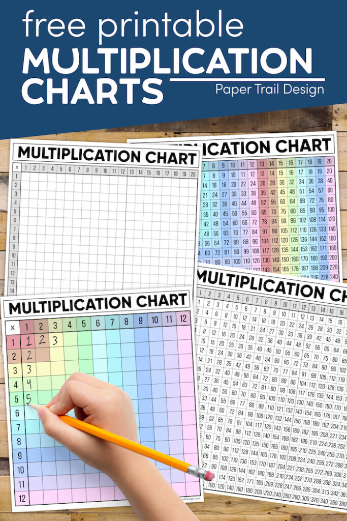 Free Multiplication Chart Printable Paper Trail Design