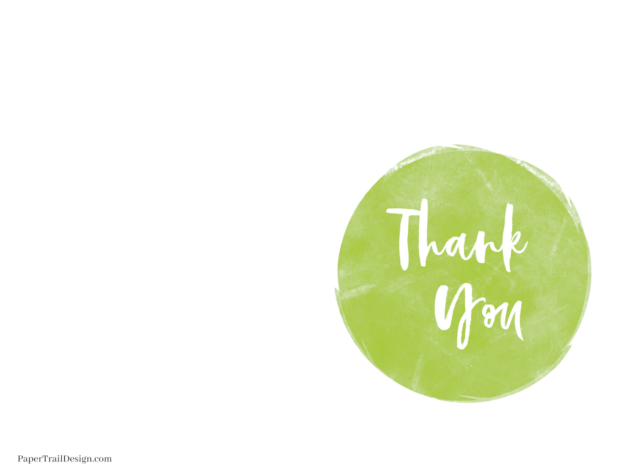 Free Printable Thank You Cards Paper Trail Design