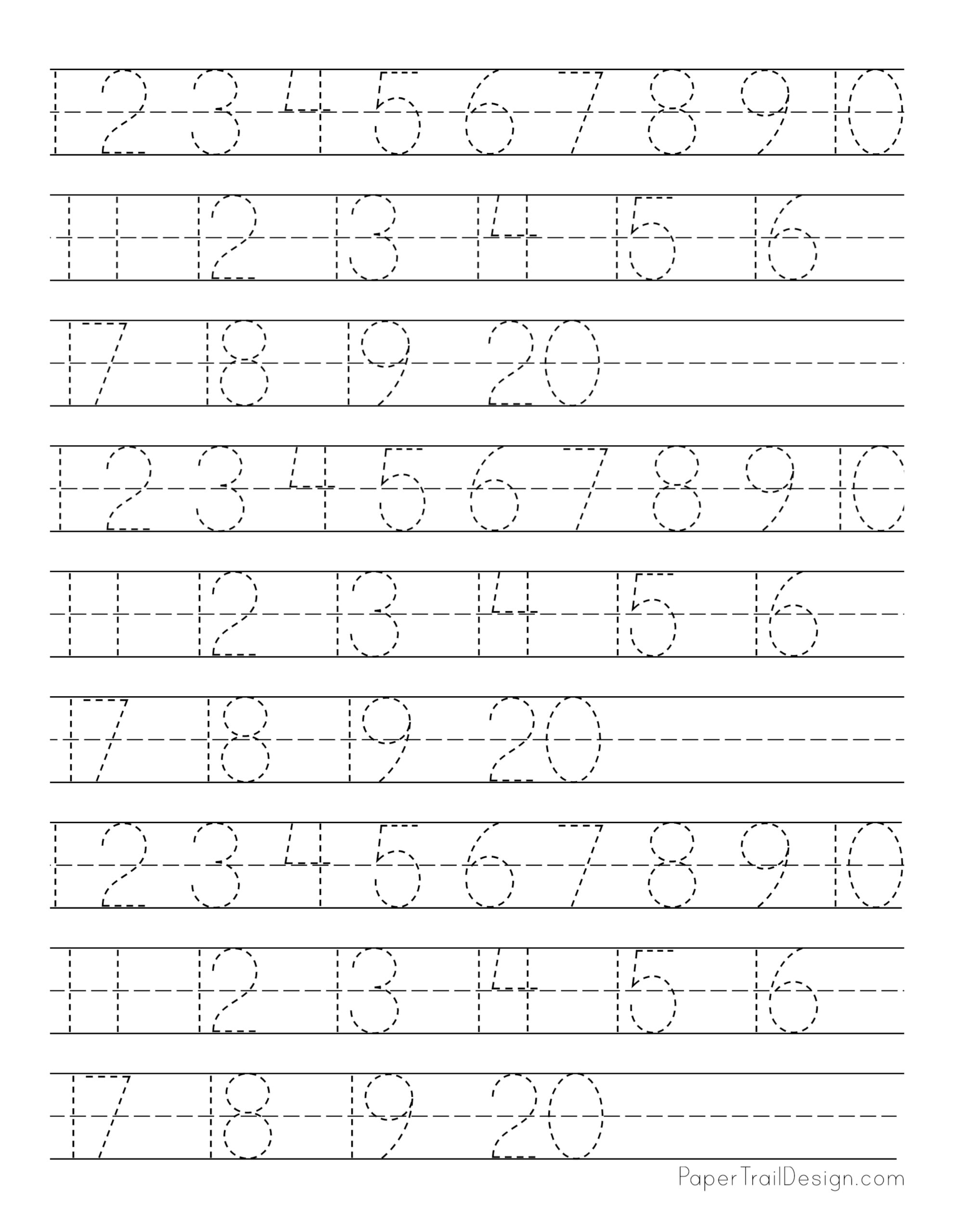 1-20-tracing-worksheet-worksheets-for-kindergarten