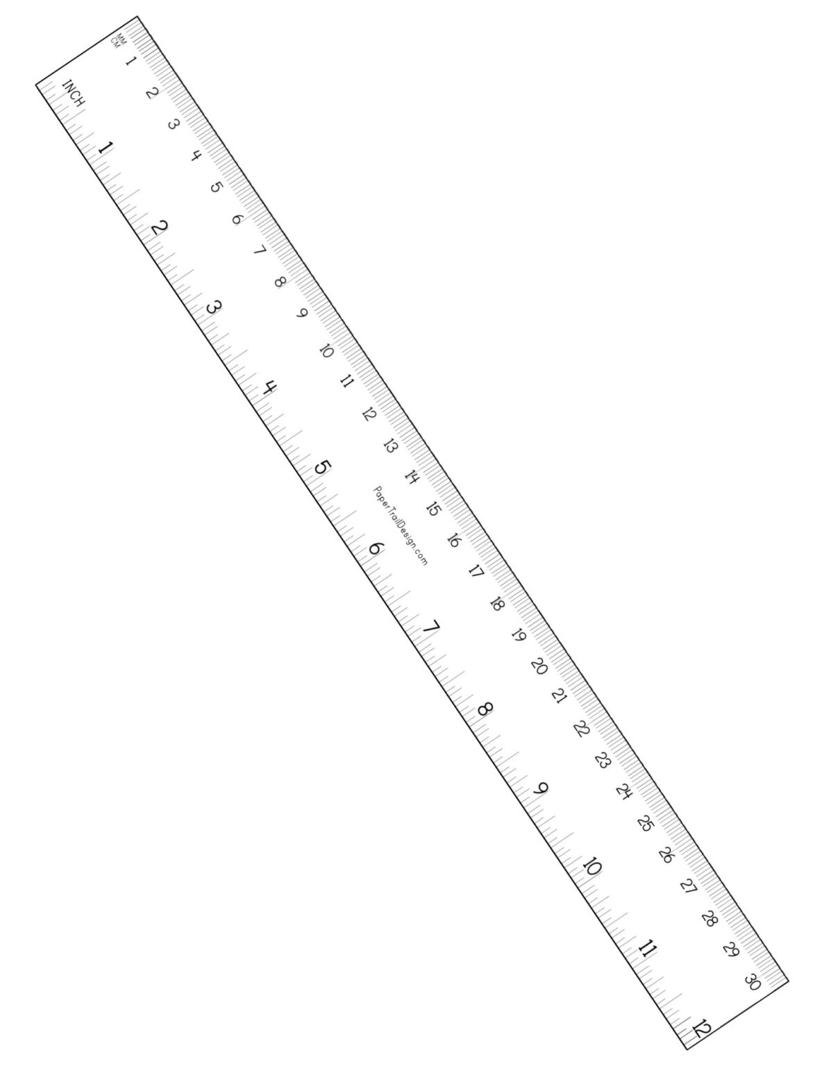 12 inch ruler actual size