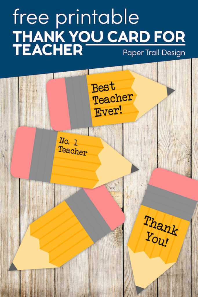 Free Printable Teacher Gift Tags {Pencil} - Paper Trail Design