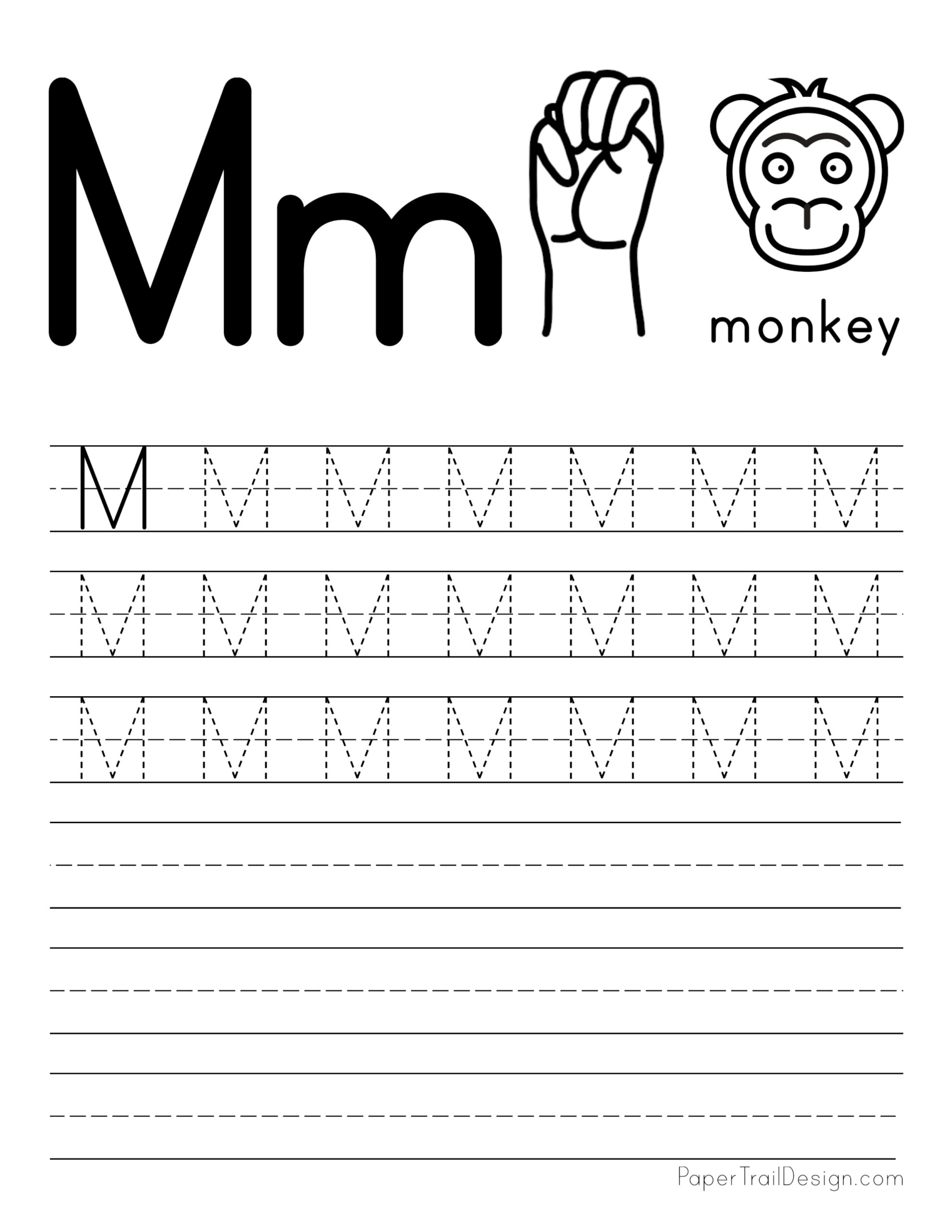 Letter M And S Worksheet