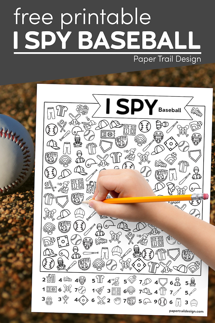 Free Printable I Spy Baseball Activity - Paper Trail Design