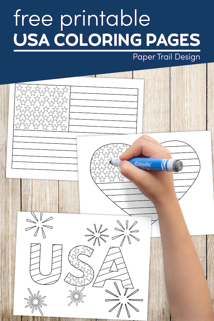 Free Printable 4th of July Coloring Pages - Paper Trail Design