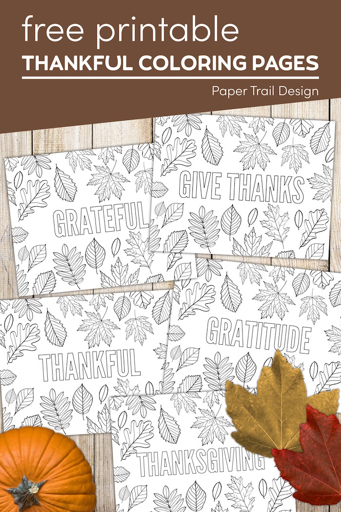 Thanksgiving Coloring Pages {Free Printable} - Paper Trail Design