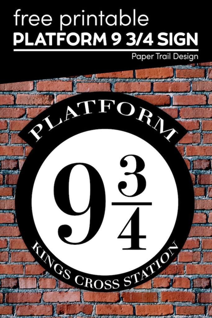 DIY Harry Potter Platform 9 3/4 Paper Trail Design