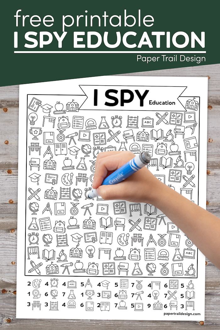 Free Printable I Spy Education Activity - Paper Trail Design