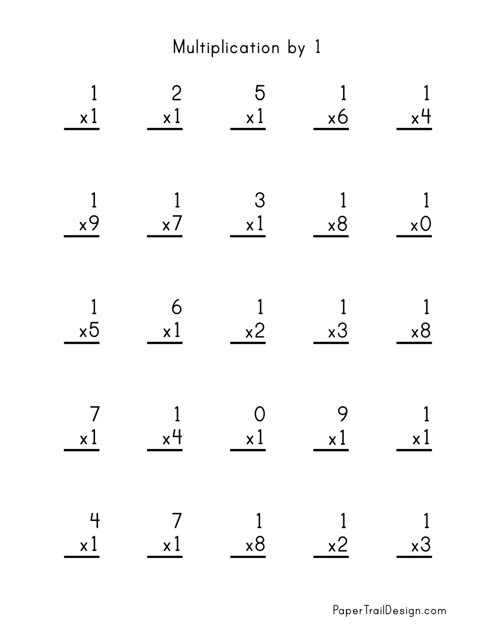 Multiplication Worksheets 1 12 Printable Free Printable Worksheet