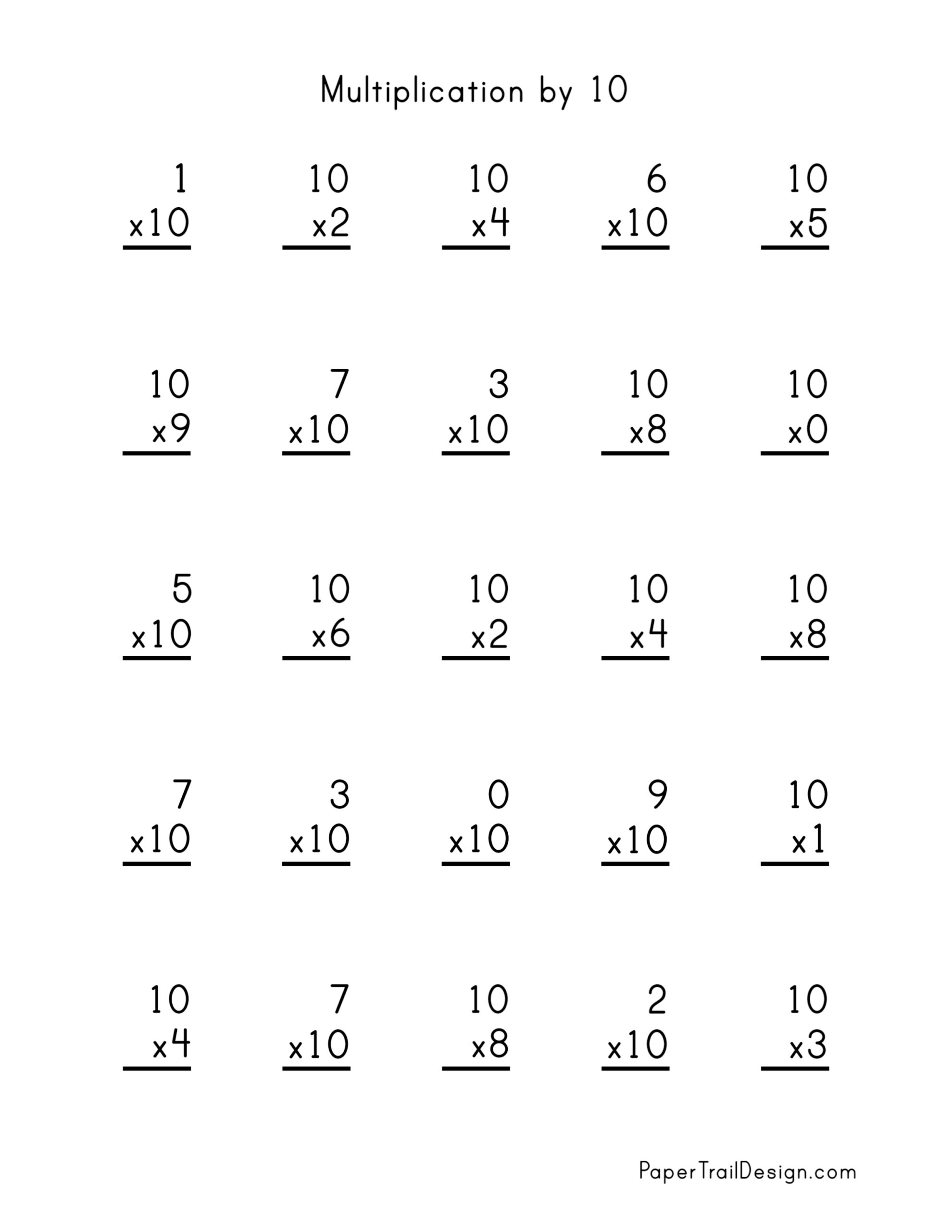 Multiplication Worksheets Grade 7 Worksheets For Kindergarten