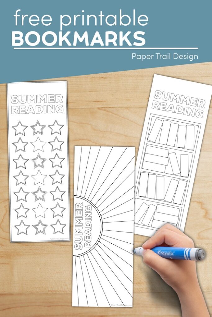 Summer Reading Log Bookmark Printable Tracker - Paper Trail Design