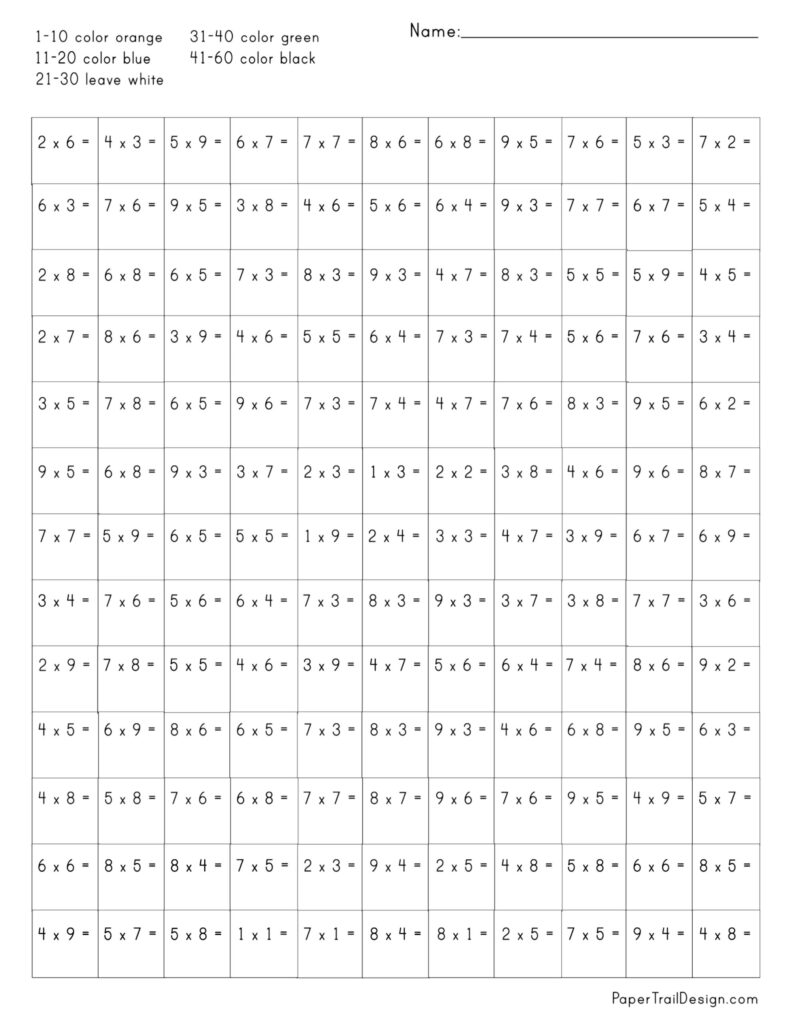color-by-number-multiplication-worksheet-penguin-paper-trail-design
