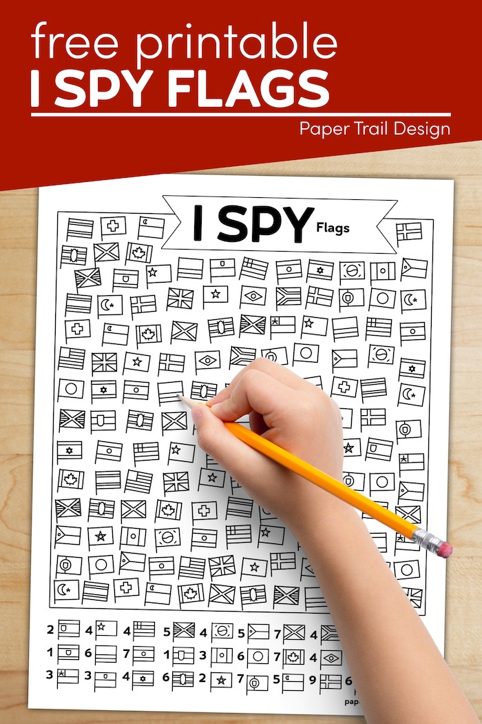 Free Printable I Spy Flags Activity - Paper Trail Design