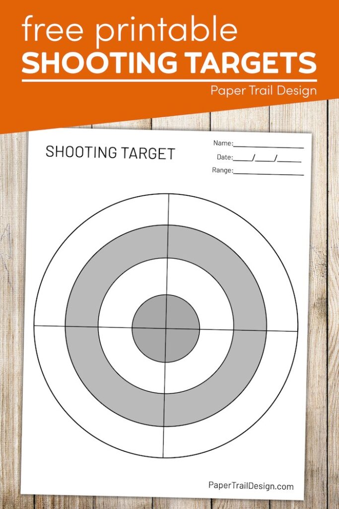 Free Printable Shooting Targets - Paper Trail Design
