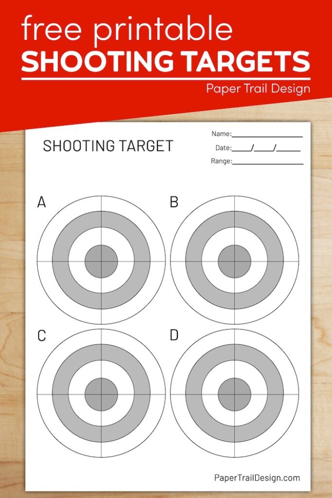 Free Printable Shooting Targets - Paper Trail Design