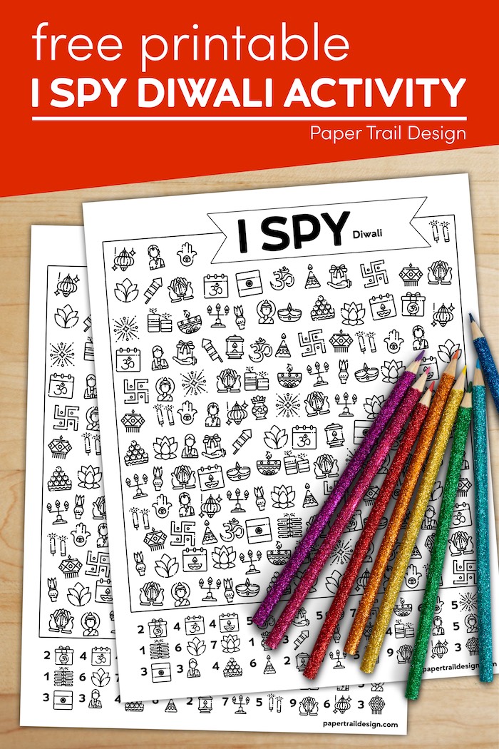 Free Printable I Spy Diwali Activity - Paper Trail Design