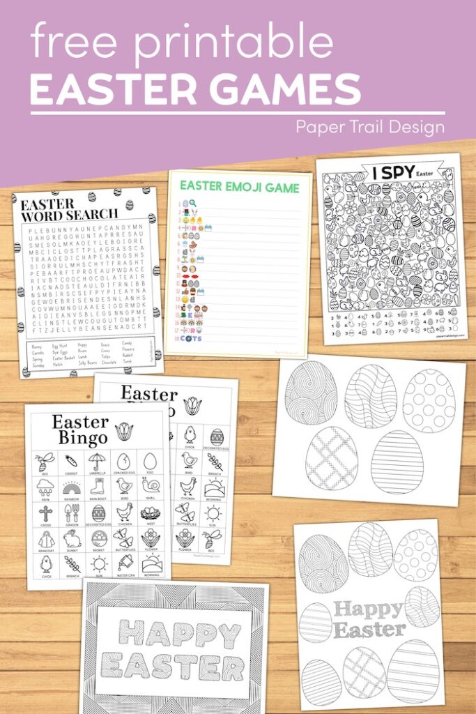 Free Printable Easter Games - Paper Trail Design