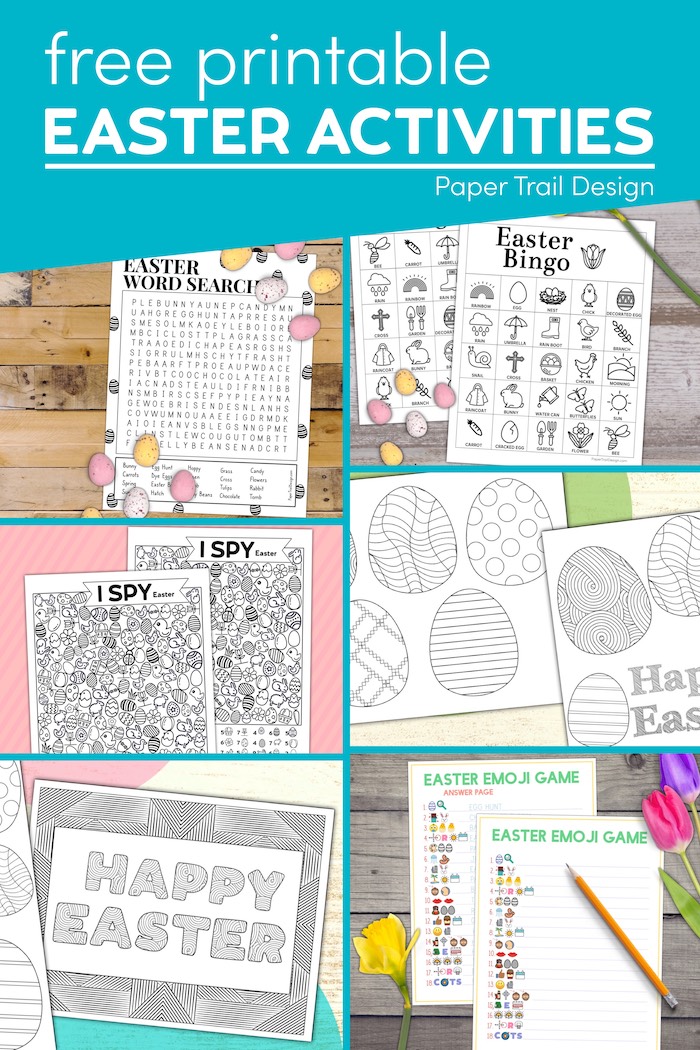 Free Printable Easter Games - Paper Trail Design