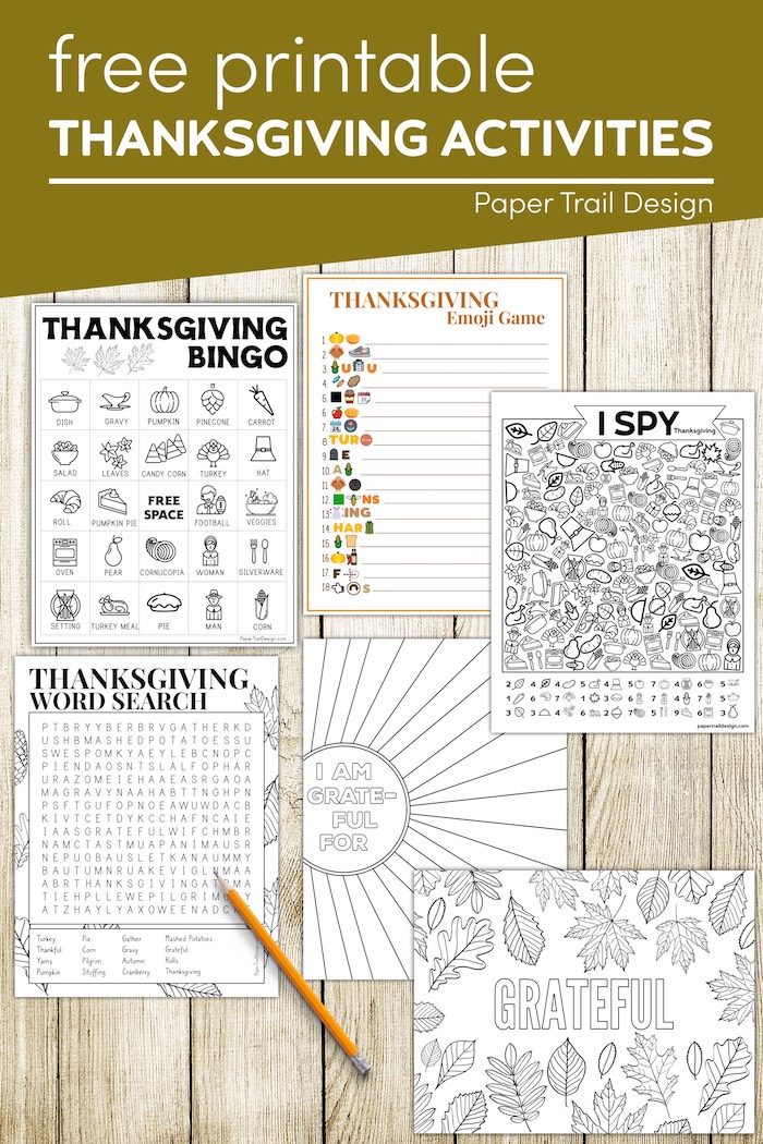 Fun Thanksgiving Activities for Kids and Families - Paper Trail Design