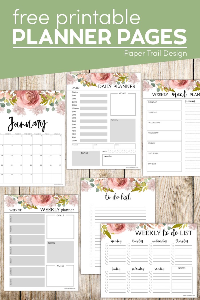 Cute Free Planner Printables - Paper Trail Design