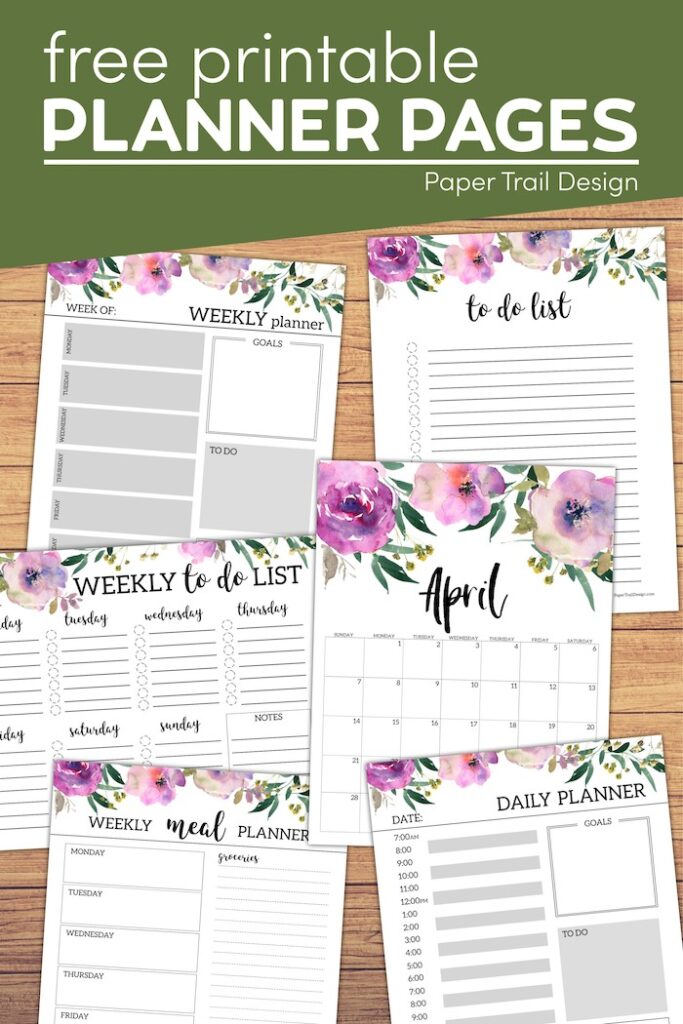 Cute Free Planner Printables - Paper Trail Design